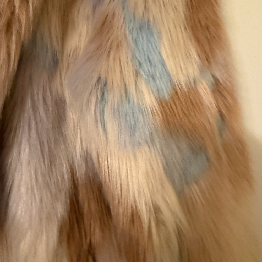 Boston Proper Multicolor Faux Fur Teddy Jacket - Picture 3 of 4
